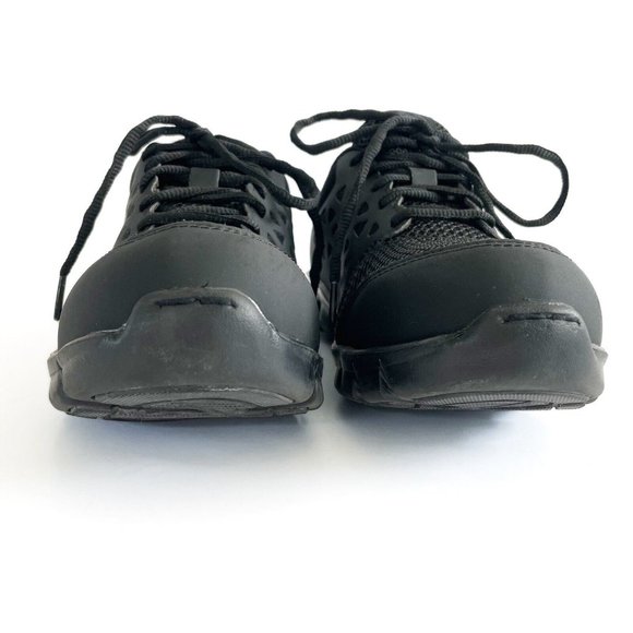 Reebok Men's Athletic Work Shoe Sz 6M Sublite Cushion Composite Toe Black RB4039 - Picture 6 of 16